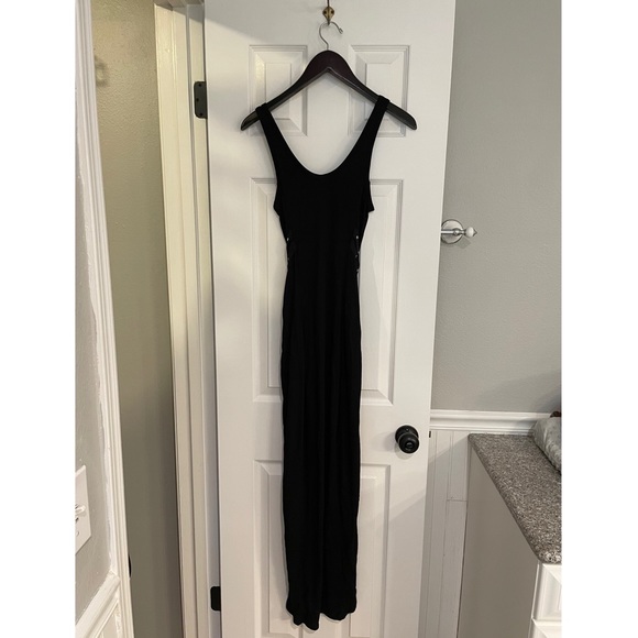 All Saints Miller Black Maxi Dress XS - Picture 4 of 9